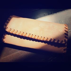 Nude & brown Leather wallet